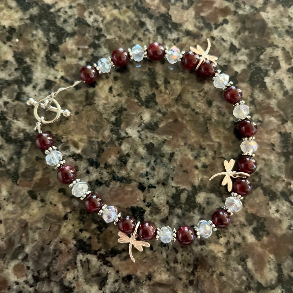 January birthstone bracelet